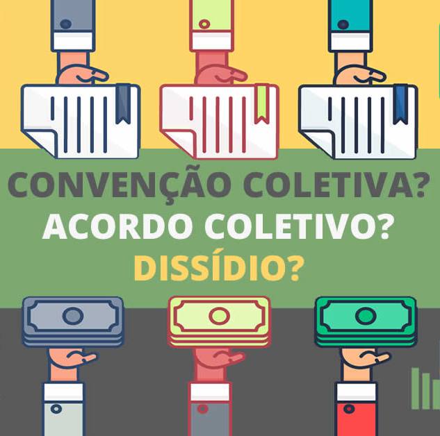 Convenção coletiva, acordo coletivo e dissídio 