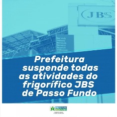 Prefeitura de Passo Fundo determina interdição de frigorífico que teve mais de 60 funcionários contagiados