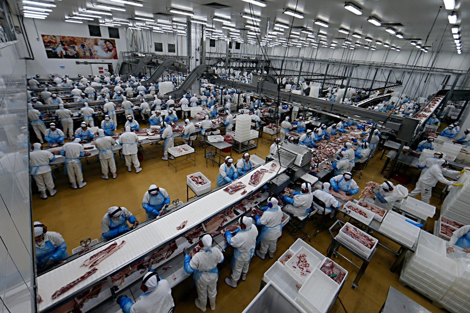 Mensagem para os trabalhadores da alimentação.